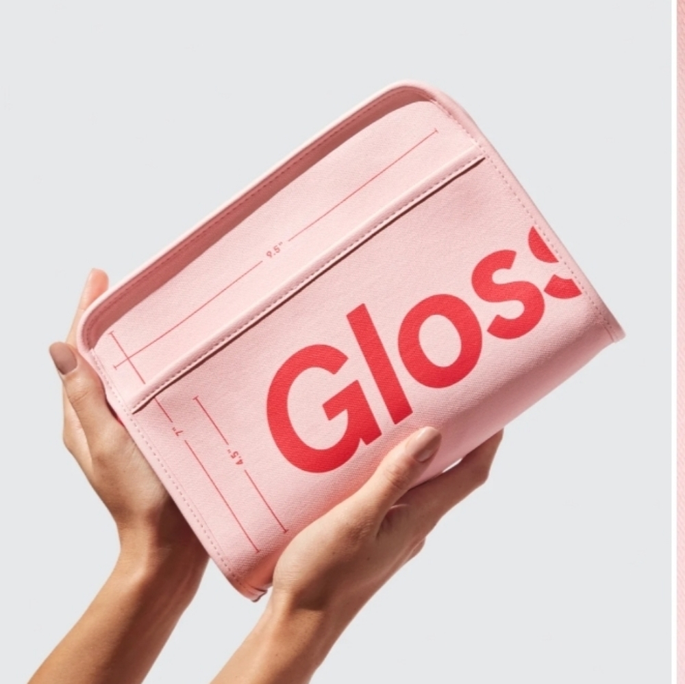 Glossier makeup bag